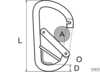 Security snap hook std d10mm s/steel<