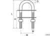 U-bolt-g d14mm s/steel<