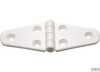 Wing hinge 40x100mm pl white