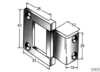 Excenter hinge hatches 43x33mm s/steel<