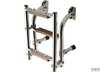 Ladder mini 3st s/steel/wood<