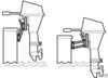 Outboard bracket adju pl <6hp<