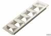 Louvered vent short 335x120mm pl white