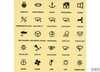 25 symboles noirs 
