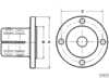 Shaft coupling yanmar km d25mm