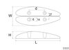 Anode double ovale l115mm zn 