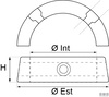 Anodo collare gori d d56mm zn 