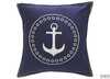 Coussin mb ancre 40x40cm bleu 