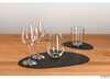 Set 2 metal glass pad anthracite silwy