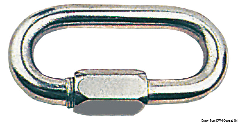 Mousqueton inox (aisi 316) 100 mm