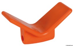 Orange low stop in polyurethane 105 x 67 x 124 mm  