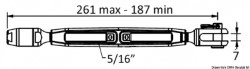 Napínač s chrómovanou otvorenou klietkou Ø 4 mm 