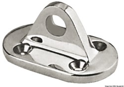 Platta AISI 316 f. livlina monterings, ring 10 mm