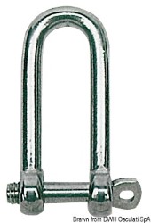 Long shackle AISI 316 4 mm 