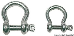 HDG steel bow shackle 12 mm 