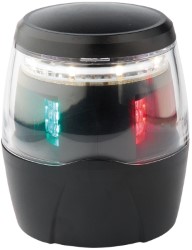 360 Tribarvna svetilka s črnim ohišjem 
