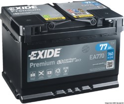 Batterie Exide Premium pour démarrage 77 Ah 