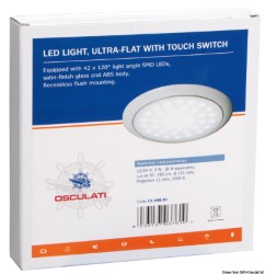 Ultraflad LED lys hvid ring møtrik 12/24 V 3 W