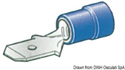 Faston voorgeïsoleerde mannelijke connector 2,5-6 mm