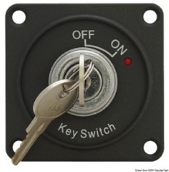 ON-OFF switch w/key and LED warning light  