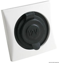 Watertight lighter power socket, white 