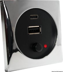 USB-kontakt krom 5 V