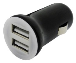 Adaptateur prise de courant p. double USB 