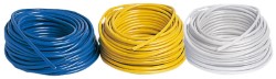 Cablu de alimentare tripolar galben 24A 3x4 mm2 