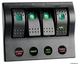 Tableau électrique PCP Compact 4 interrupteurs 