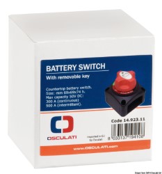 Battery switch w/removable key 