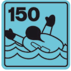Aurora lifejacket 150 N  (EN12402-4) 30-40 kg 