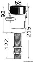 Rule tank aerator pump vertical outlet 