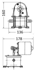 Geiser membranska samousisna kaljužna pumpa 24 V