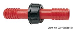 Nylon cylindrical hose fitting 14 mm 
