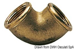 Brass 90° elbow female/female 2