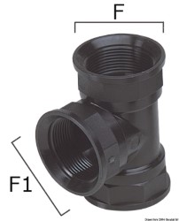 Thermopolymer T-joint 3/4
