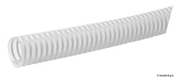 Witte PVC spiraal versterkte slang 22 mm