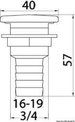 Mosadzná mosadzná odvetrávacia trubica s plným chrómom rovná Ø 19 mm