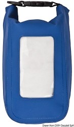 Amfibiska vattentät blå väska