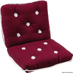 Cotton cushion w/backrest bordeaux 430 x 750 mm 