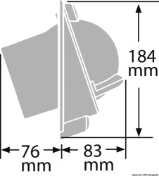 Compass Ritchie Venturi Sail 3 "3/4 preto / vermelho