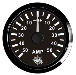 Ampermeter w / spoju 50 Črna / črna
