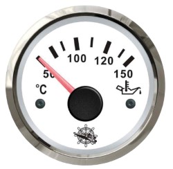 Temperatura olja gauge 50/150 ° bela / sijajni