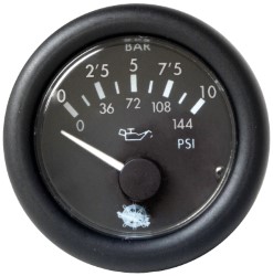 Medidor de presión de aceite 0-10bar 12V