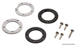 Kit metal ring nuts and fastening seals 