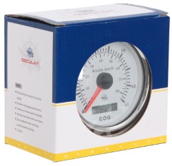Speedometer w/GPS compass white/glossy 