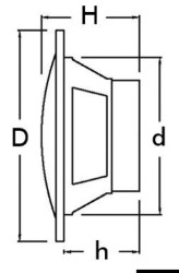 Ηχεία διπλού κώνου 5,25" - 2x80W - λευκά