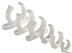 Plastic grele clip alb de 30 mm