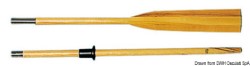 Beech wood oar divisible in 2 parts 250 cm 