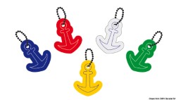 Porte-clés mousse souple Ancre couleurs diverses Emballage 10 pièces assortis
